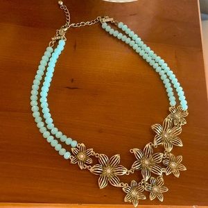 Floral statement necklace
